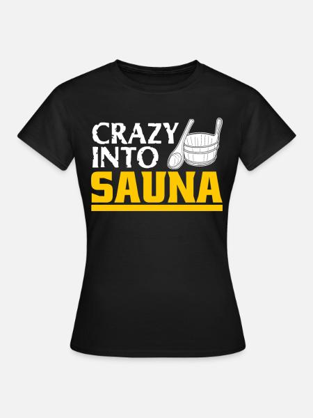 Sauna Wellness Saunagänger Saunieren - T-shirt dam - svart