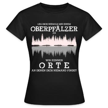 Haut-Palatinat Witz Palatinat Haut-Palatinat - T-shirt Femme - noir - Devant - AI Model Female 172 dark (172cm)