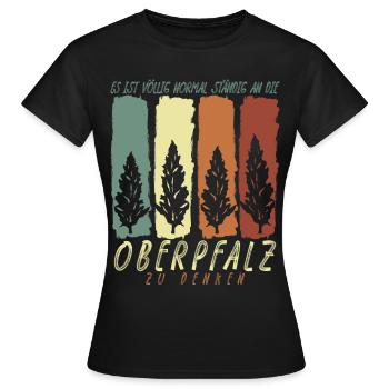 Haut-Palatinat Palatinat Witz Haut-Palatinat - T-shirt Femme - noir - Devant - AI Model Female 172 dark (172cm)