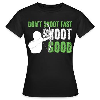 Longbow 3D Tir à l’arc Tir à l’arc Tir à l’arc - T-shirt Femme - noir - Devant - AI Model Female 172 dark (172cm)