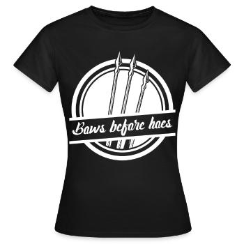 Arc à poulies 3D Arc à poulies Longbow - T-shirt Femme - noir - Devant - AI Model Female 172 dark (172cm)