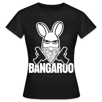 Kangourou Bangaroo Kangourous - T-shirt Femme - noir - Devant - AI Model Female 172 dark (172cm)