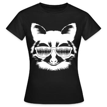 Synthétiseur Raccoon Synthétiseurs modulaires - T-shirt Femme - noir - Devant - AI Model Female 172 dark (172cm)