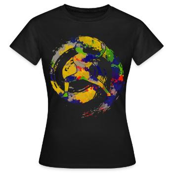 Qigong Qi Gong Karaté Chigong - T-shirt Femme - noir - Devant - AI Model Female 172 dark (172cm)