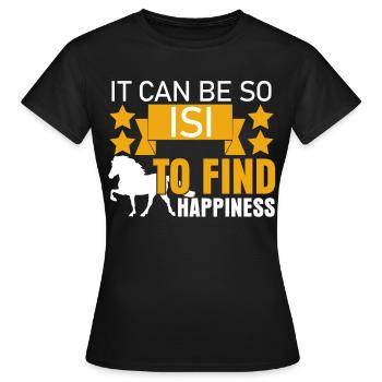 Islandpferd Pferd Tölt Islandpferde - Frauen T-Shirt - Schwarz - Vorne - AI Model Female 172 dark (172cm)