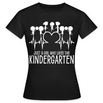 Enseignante de maternelle Enseignante de maternelle - T-shirt Femme - noir - Devant - AI Model Female 172 dark (172cm)