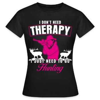 Chasseur Chasseur De cerf Chasseur Chasseur - T-shirt Femme - noir - Devant - AI Model Female 172 dark (172cm)