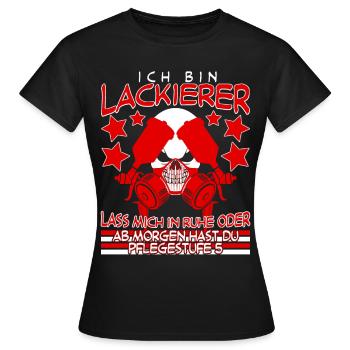 Autolackierer Lackierer Witz Airbrush - Frauen T-Shirt - Schwarz - Vorne - AI Model Female 172 dark (172cm)