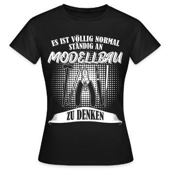 Modellbau Modellbahn Modellbauer - Frauen T-Shirt - Schwarz - Vorne - AI Model Female 172 dark (172cm)