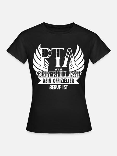 PTA Superheldin Pharmazie Apotheke - Frauen T-Shirt - Schwarz