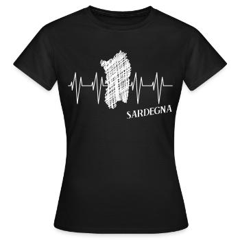 Sardegna Sardinia ECG Sardinia - Women's T-Shirt - black - Front - AI Model Female 172 dark (172cm)