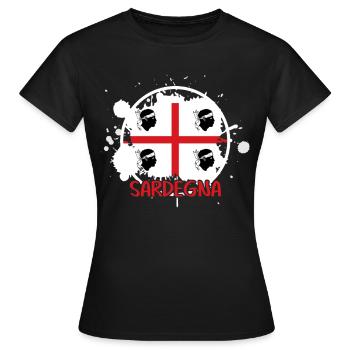 Sardegna Flag Sardinia Sardinia - Women's T-Shirt - black - Front - AI Model Female 172 dark (172cm)