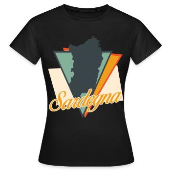 Sardaigne Sardaigne Sardaigne - T-shirt Femme - noir - Devant - AI Model Female 172 dark (172cm)