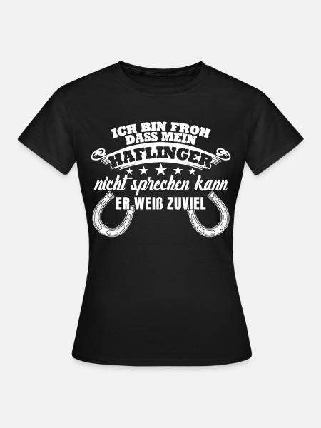 Haflinger - Frauen T-Shirt - Schwarz