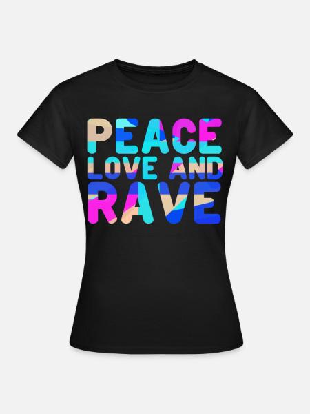 Raver Festival Hardtekk Techno Rave - Vrouwen T-shirt - zwart