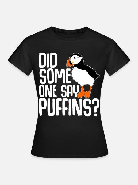Puffin Witz Papageientaucher Puffins - Frauen T-Shirt - Schwarz