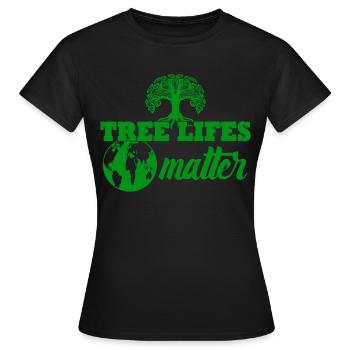 Environment Nature Conservation Environmental protection - Women's T-Shirt - black - Front - AI Model Female 172 dark (172cm)