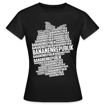 Bananen Deutschland Banane - Frauen T-Shirt - Schwarz - Vorne - AI Model Female 172 dark (172cm)