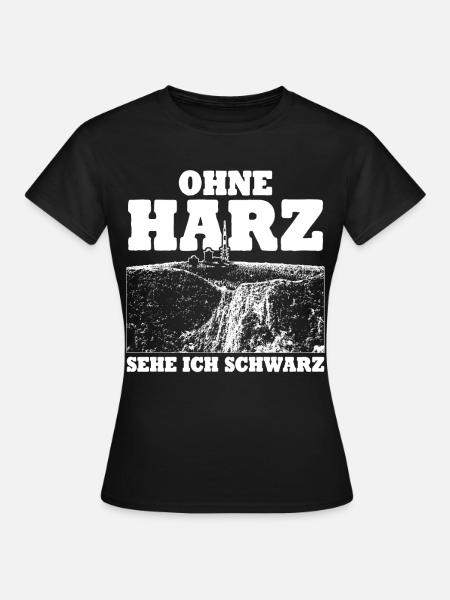 Harz Torfhaus Wanderung Harzer Brocken - Frauen T-Shirt - Schwarz