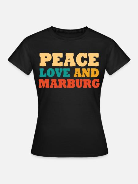 Marburger Marburg - Frauen T-Shirt - Schwarz