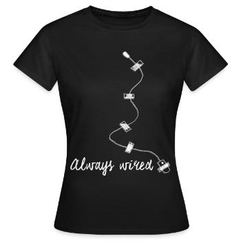 Abhörgerät Spion Spitzel Geheimagent - Frauen T-Shirt - Schwarz - Vorne - AI Model Female 172 dark (172cm)