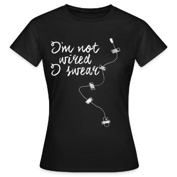 Dispositif d’écoute Espion Mikofon Espion - T-shirt Femme - noir - Devant - AI Model Female 172 dark (172cm)