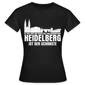 Heidelberger Witz Heidelberg - Frauen T-Shirt - Schwarz - Vorne - AI Model Female 172 dark (172cm)