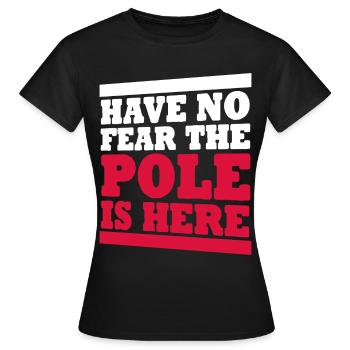 Polen Pole Polnische Flagge Polnisch - Frauen T-Shirt - Schwarz - Vorne - AI Model Female 172 dark (172cm)