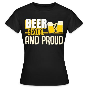 Bier lustig Braumeister Bierbrauer - Frauen T-Shirt - Schwarz - Vorne - AI Model Female 172 dark (172cm)