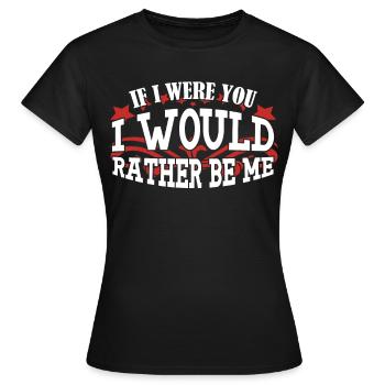 Sarcasme avec ironie - T-shirt Femme - noir - Devant - AI Model Female 172 dark (172cm)