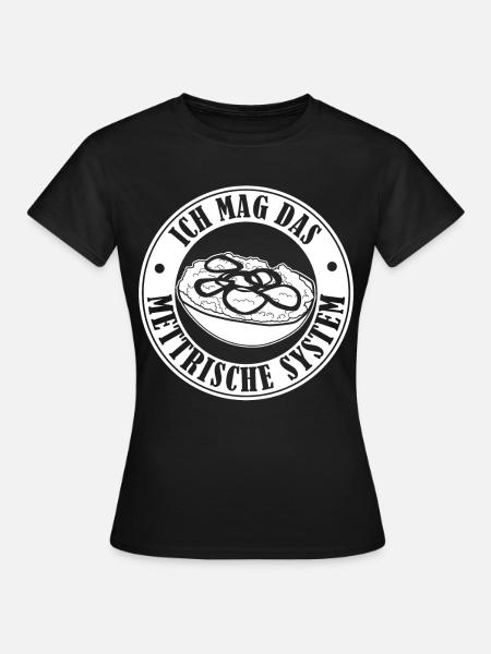 Mettbrötchen Hackfleisch Mettigel Mett - Frauen T-Shirt - Schwarz