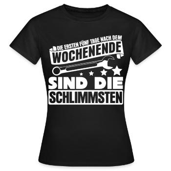 Handwerker Handwerk - Frauen T-Shirt - Schwarz - Vorne - AI Model Female 172 dark (172cm)