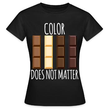 Chocolate - Women's T-Shirt - black - Front - AI Model Female 172 dark (172cm)