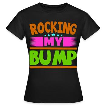Mère Enceinte Bébé Nourrisson T-shirt Maman - T-shirt Femme - noir - Devant - AI Model Female 172 dark (172cm)
