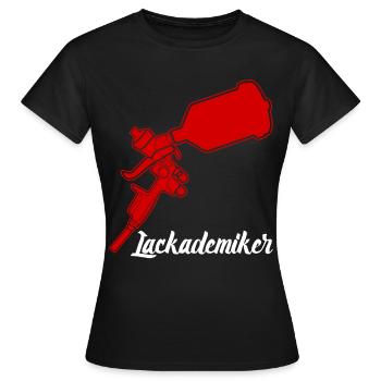 Autolackierer Airbrush Lackierer - Frauen T-Shirt - Schwarz - Vorne - AI Model Female 172 dark (172cm)