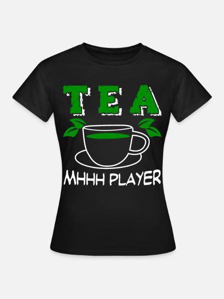 Teetrinker Tee Tasse Teamplayer Teetasse - Frauen T-Shirt - Schwarz