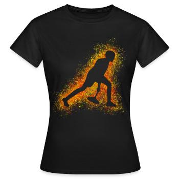 Stick shooter Curling Stick sports - Women's T-Shirt - black - Front - AI Model Female 172 dark (172cm)