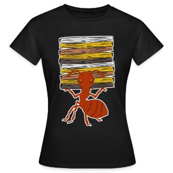 Ants Files Office Folder Ant - Women's T-Shirt - black - Front - AI Model Female 172 dark (172cm)