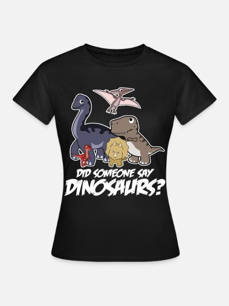 Dinosaurier Dinos Dino - Frauen T-Shirt - Schwarz