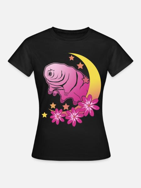 Tardigrade Wasserbär Mond Bärtierchen - Frauen T-Shirt - Schwarz