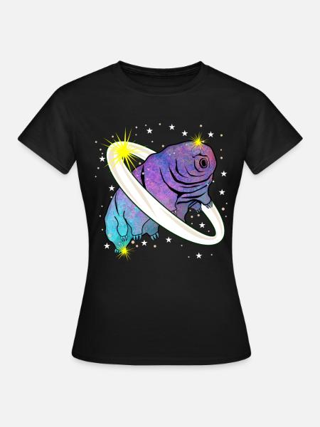 Tardigrade Wasserbär Planet Bärtierchen - Frauen T-Shirt - Schwarz