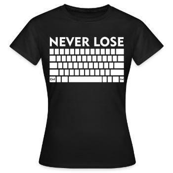 Jeux Joueurs Joueurs Joueurs - T-shirt Femme - noir - Devant - AI Model Female 172 dark (172cm)