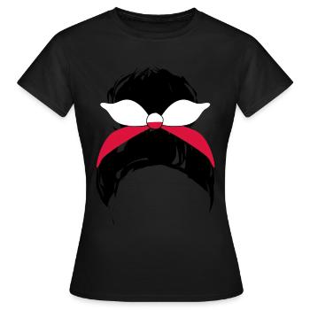 Pologne Drapeau polonais Polonais - T-shirt Femme - noir - Devant - AI Model Female 172 dark (172cm)
