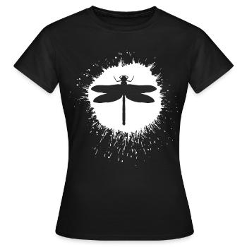 Libellule insectes Libellules Libellules - T-shirt Femme - noir - Devant - AI Model Female 172 dark (172cm)