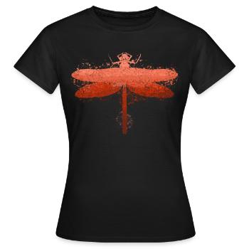 Libelle Libellen - Frauen T-Shirt - Schwarz - Vorne - AI Model Female 172 dark (172cm)