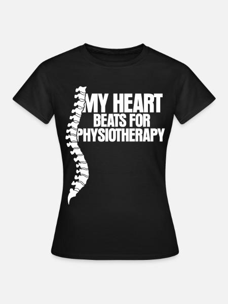 Physio Spruch Physiotherapeut - Frauen T-Shirt - Schwarz