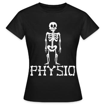 Physiothérapeute Squelette Physiothérapeute - T-shirt Femme - noir - Devant - AI Model Female 172 dark (172cm)
