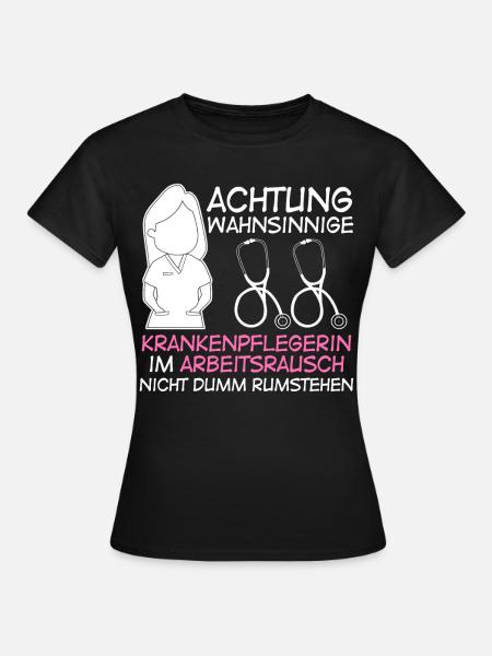 Wahnsinnige Krankenpflegerin - Frauen T-Shirt - Schwarz