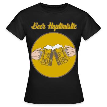 Bière artisanale Brasseur de bière Brasseur amateur - T-shirt Femme - noir - Devant - AI Model Female 172 dark (172cm)