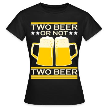 Brasseur de bière Buveur de bière Brasseur amateur - T-shirt Femme - noir - Devant - AI Model Female 172 dark (172cm)